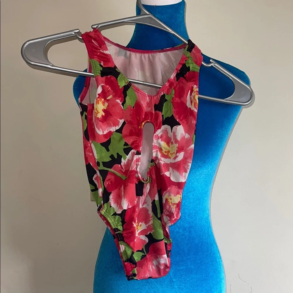 GK Kids Floral Dance Costume - Red and Green